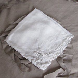 antique linen handkerchief pocket square